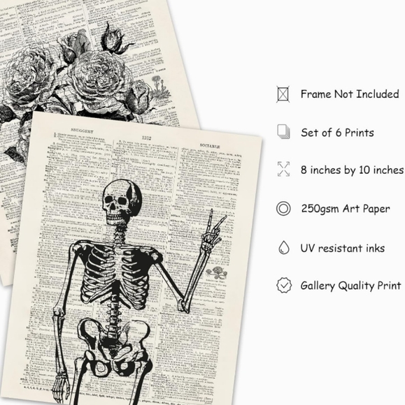 AnyDesign 6 Sheet Wall Art Prints 8 x 10 Inch (UNFRAMED) NWT - Picture 2 of 7